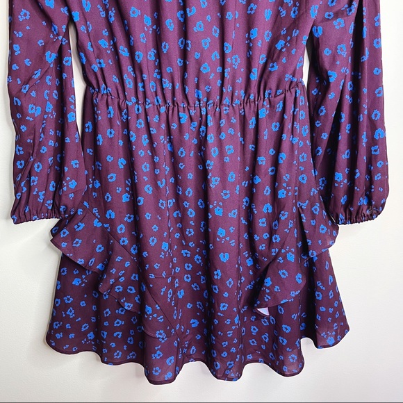 Parker Surplice Cobalt Purple Dress - Picture 7 of 12